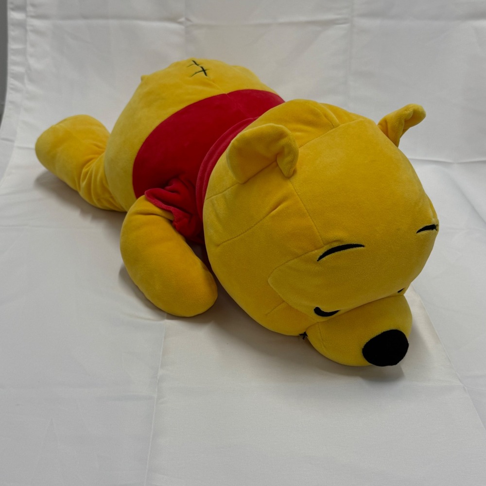 Disney Winnie the Pooh Cuddleez Large Sleeping Plush Pillow 23 Inch Yellow Red